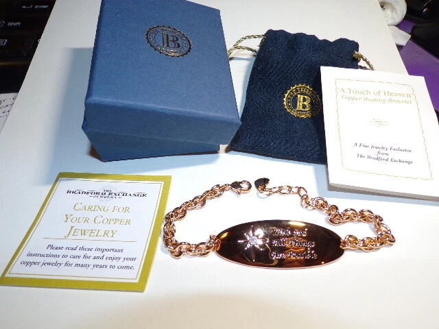 Bradford exchange copper healing bracelet deals