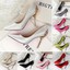 thumbnail 1 - Suede Ladies Point Toe Pumps Stiletto High Heels Work Slip On Party Women Shoes
