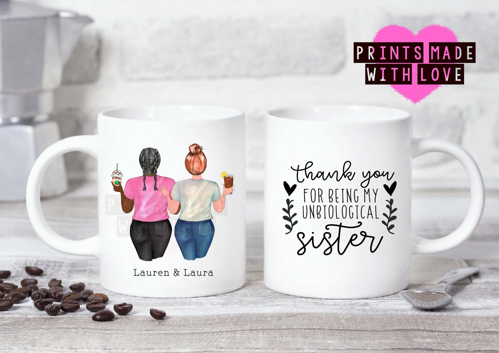 Best Friend Mug Bestie Gift Friend Birthday Gift Miss You Gift Unbiological