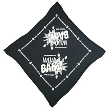 Y2K BIKETOBER FEST Motorcycles 2007 Cotton Black Biker Bandana Dew Do Rag Durag