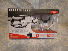 2 NEW STUNT DRONES Sharper Image w/ Gyro Stabilization 2.4 Ghz Sealed In 2 Boxes