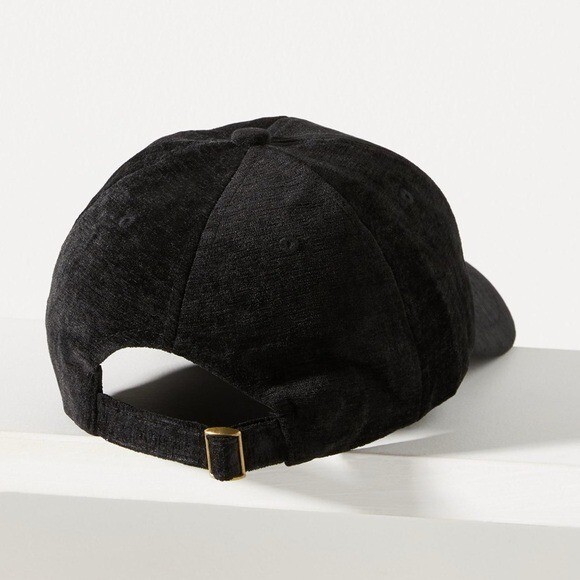 Anthropologie Corduroy Newport Sailing Club Hat New One Size Anthropologie NWT Corduroy Sports Club Black Adjustable  main image 4