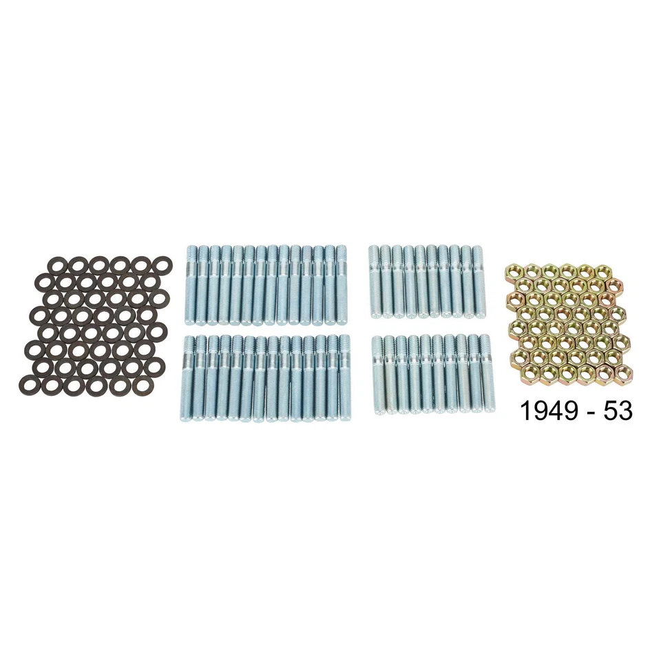 Speedway Motors 1949-1953 Cabeza plana Ford y Mercury V8 Kit de tuercas de perno de culata Foto 2 de 4