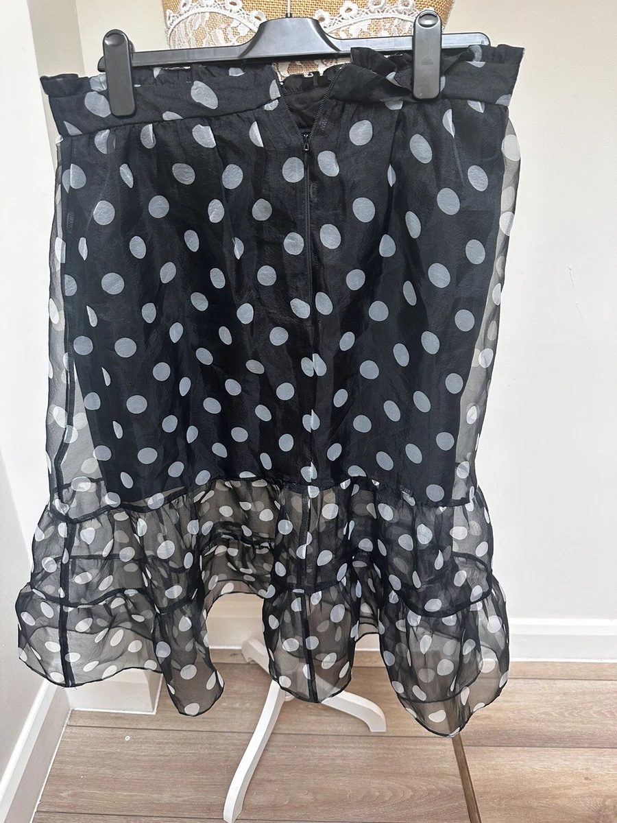 Polka dot skirt size 16 cheap