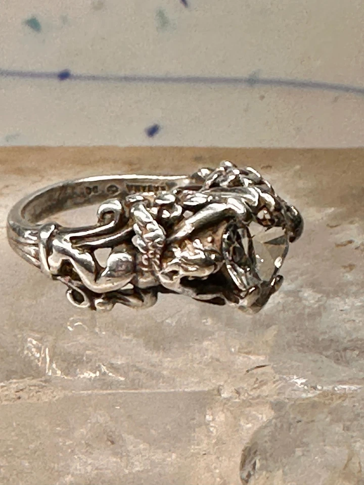 Anillo Cupido Kabana Corazón San Valentín Flecha Banda Talla 6.25 Plata de Ley Mujer Foto 4 de 4