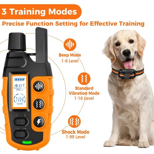 Collier anti aboiement Dressage pour Chien 3/55 Kg 2600M +Télécommande 3 modes - Picture 6 of 6