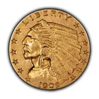1909 $2.50 Indian Head Gold Quarter Eagle - Attractive XF - SKU-G3410
