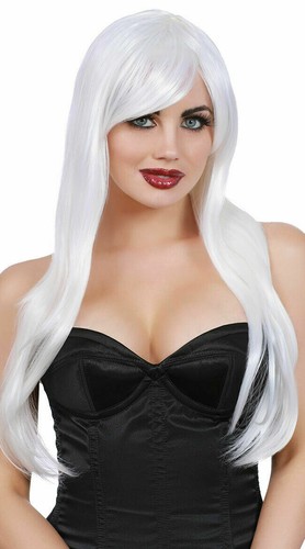 Dreamgirl White Long Layered Wig Sexy Adult Halloween Costume Accessory 11689 - Picture 3 of 3