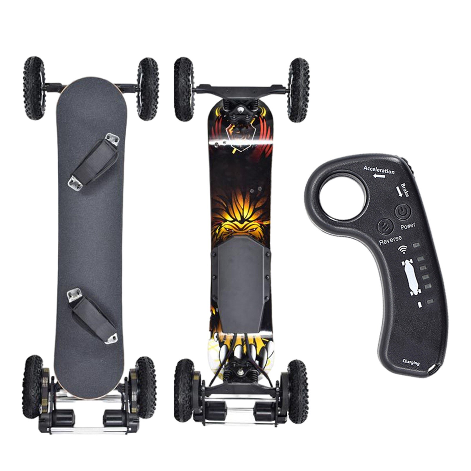 3300W Motor Electric Skateboard Mountain Off Road 25 MPH Electric