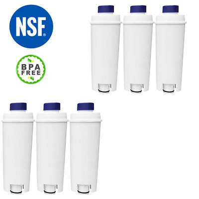 6x Wasserfilter kompatibel mit Delonghi DLS C002 / SER3017 ECAM ESAM ETAM Series