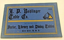 1909 Antique Oak Furniture Catalog A. P. Bohlinger Table Co. St. Louis 48 pgs on The Hot Collector