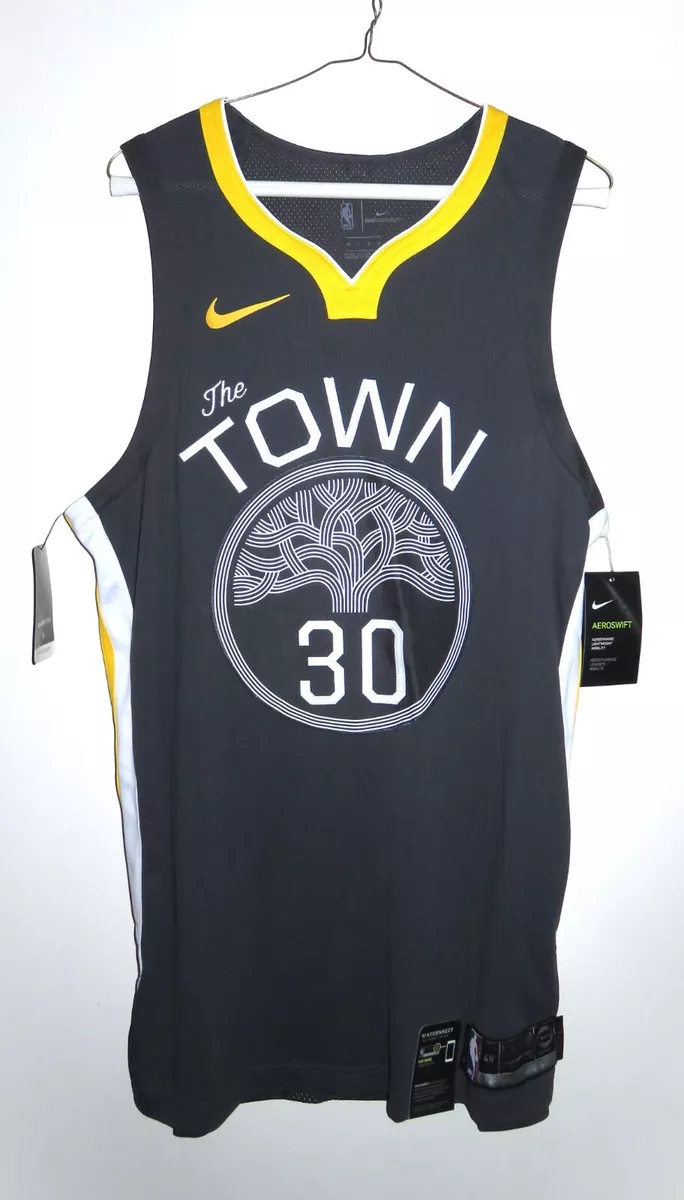 100% Authentic Stephen Curry Nike Warriors City The Town Jersey