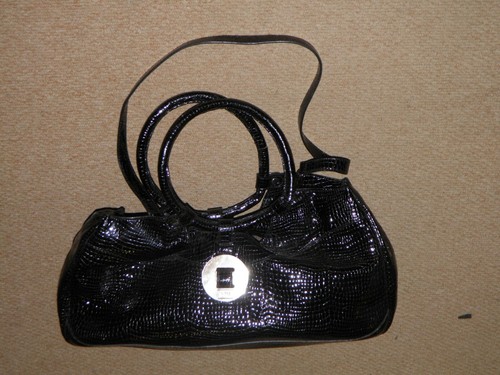 Armani Collezioni Donna Nero Pelle di Coccodrillo Borsa | eBay