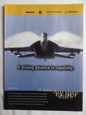 2/2006 PUB BOEING NORTHROP-GRUMMAN GE RAYTHEON F/A-18E/F SUPER HORNET AD