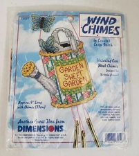 Dimensions Cross Stitch Wind Chimes "Garden Sweet Garden" #72527 Butterflies 
