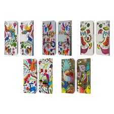 OFFICIAL SYLVIE DEMERS FLORAL LEATHER BOOK CASE FOR APPLE iPOD TOUCH MP3