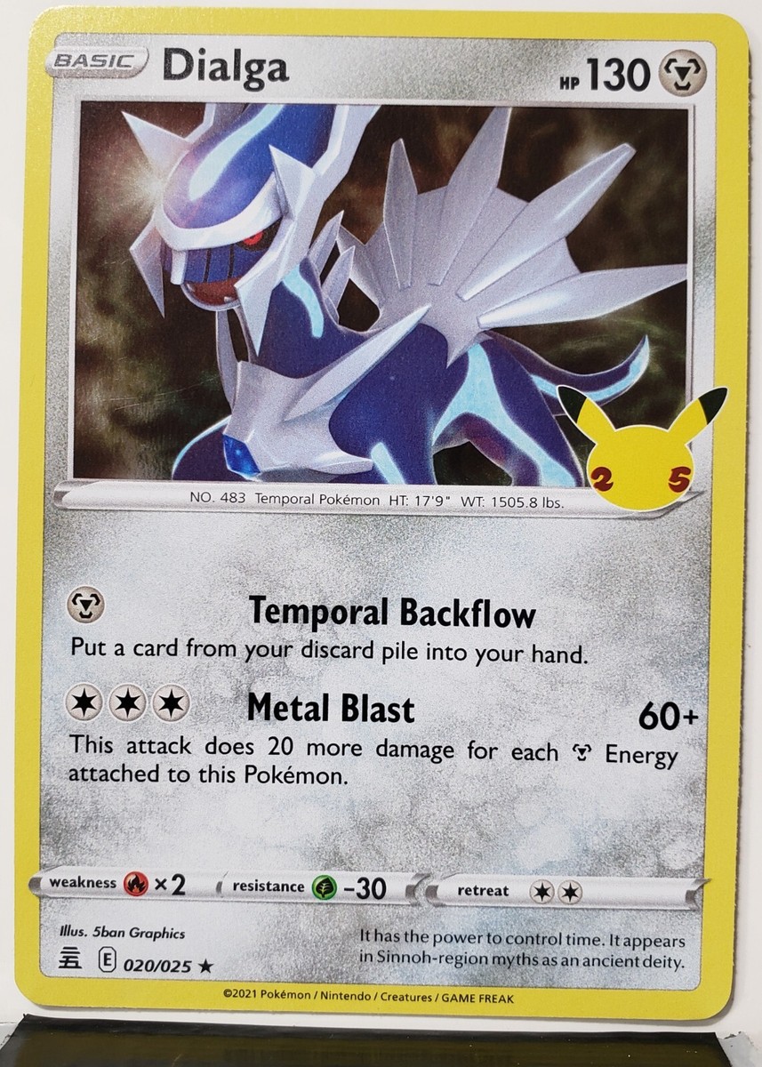 HOLO Dialga 020/025 NM - B1G1F - Pokemon 25th Celebrations Card $2