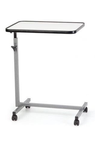 Höhenverstellbarer Beistelltisch Mit Rollen - Neigbare Platte Für Bett & Wohnzimmer