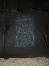 Voltron Blueprint T-Shirt Loot Crate Exclusive L Large Lg Lion Team