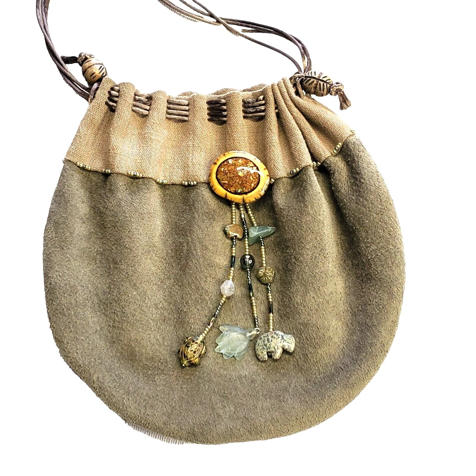 Bolsos vintage con cordón de gamuza, Bolsos y estuches