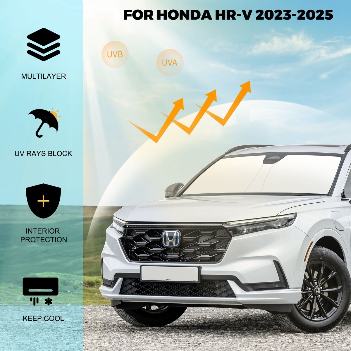 Auto Parabrezza Parasole per Honda HR-V HRV 2022-2025