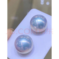 gorgeous 11-12mm south sea round loose pearl half dill