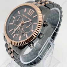 New Michael Kors MK8561 Lexington Chronograph Two-Tone Grey Quartz Men's Watch