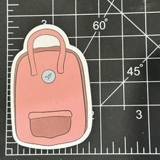 Pink Backpack Plane Logo Cartoon Matte - Vinyl Decal Sticker Bomb Kawaii Fun