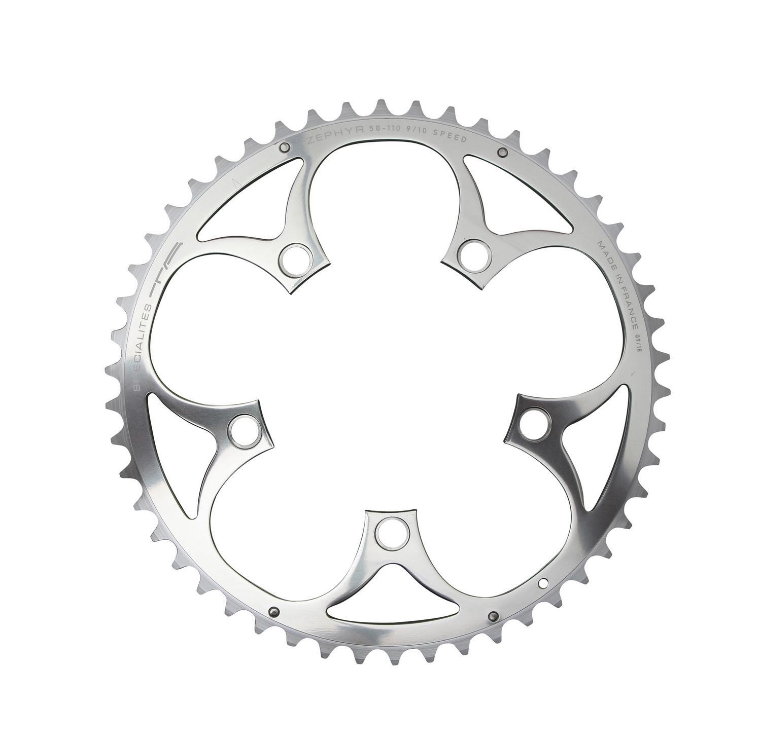 Plateau route TA Zephyr 46d 110mm pour un passage de vitesse fluide en Shimano 9/10s