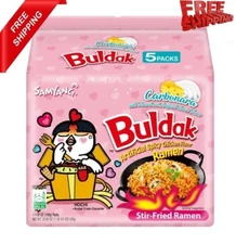 Samyang Spicy Chicken Noodle Carbonara Flavor Ramen, 4.58 oz, 5 Pack