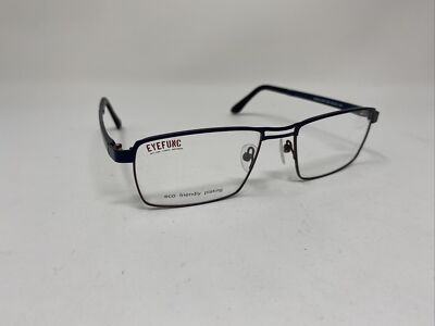 EYEFUNC LONDON EYEGLASS ECO FRIENDLY 639 C90 BLUE BROWN 54/18/140 &M24