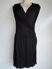 MICHAEL STARS Black Faux Wrap Dress ~ One Size Fits Most ~