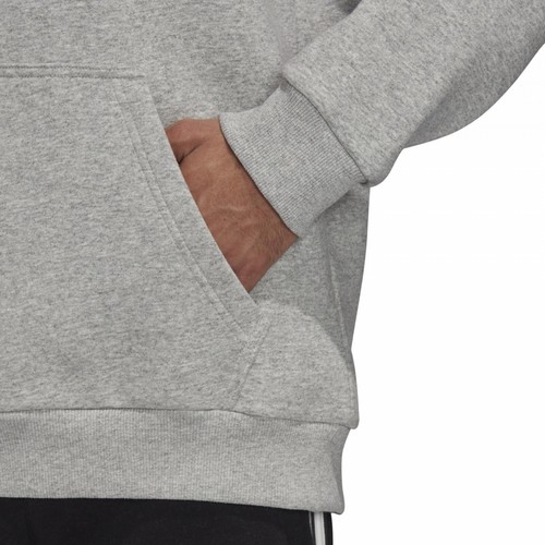 Adidas Originals Global Mini EMB Hooded Sweatshirt Fleece Overhead Grey Hoodie - Picture 6 of 7