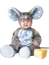 Child's Lil Gray House Mouse Baby Costume Small 6-12 Months