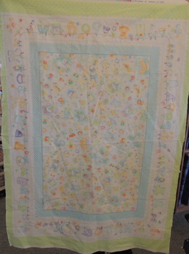 baby boy flannel panel by Marcus Fabrics, 30 x 42” - Picture 2 of 2