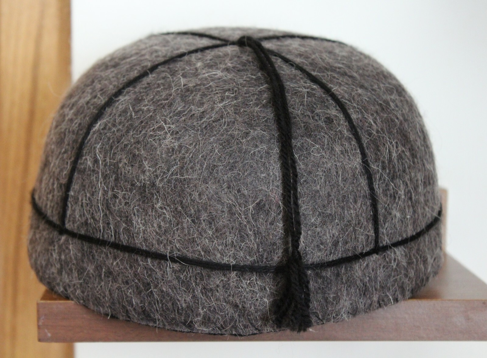 Wool bucket hat handmade Svan Georgian mountain all-season cap-image