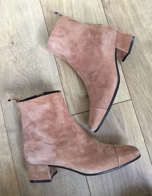 NEW CAREL FOR JCREW ESTIME SUEDE BOOTS SIZE 36 BEIGE CAMEL F7117 VERY RARE! 