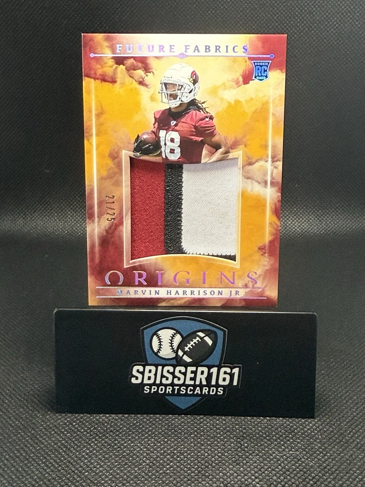 Marvin Harrison Jr. Panini Origins Future Fabrics #FFMHA Gold