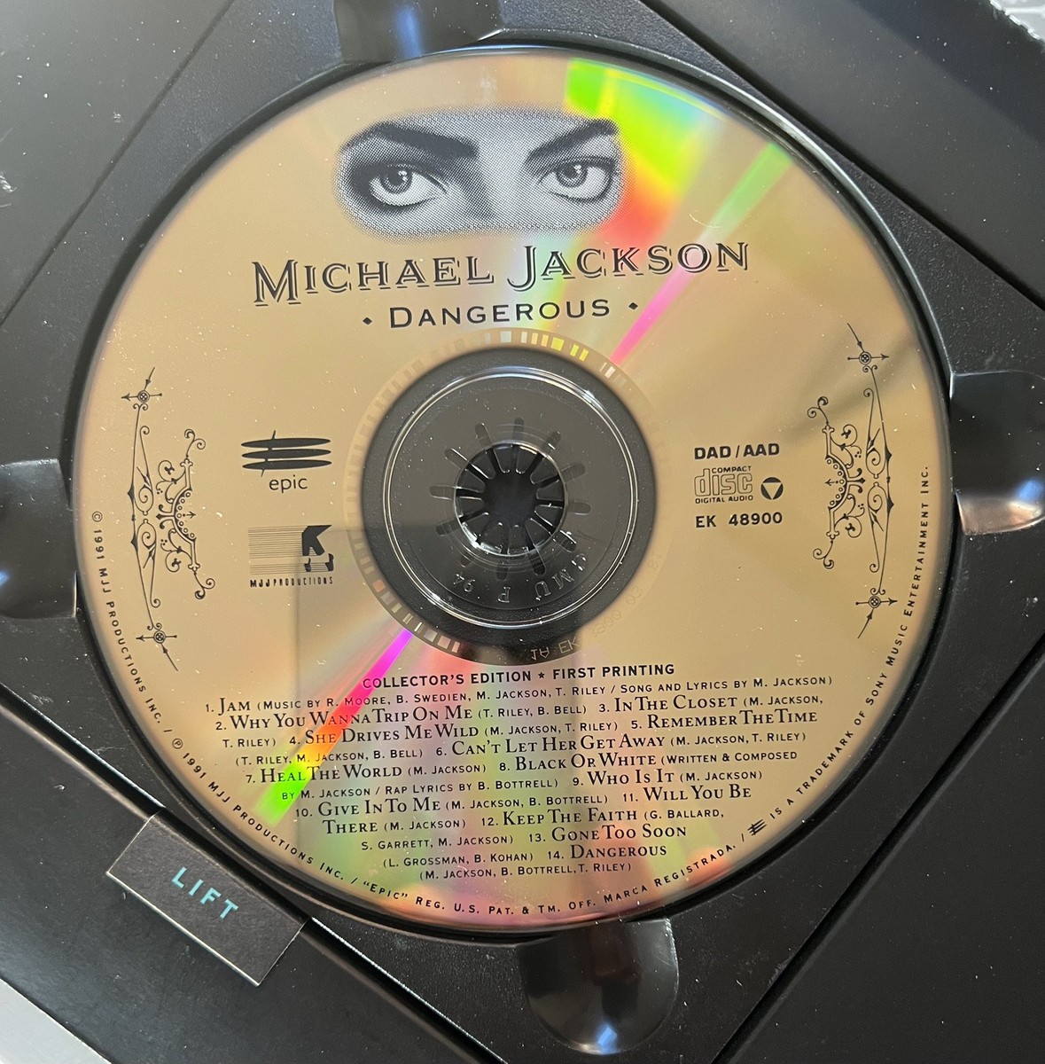 Michael Jackson Dangerous CD Collector's Edition First Printing
