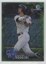 2016 Bowman Chrome Prospects Green Shimmer Refractor 18/99 Brendan Rodgers 09ai