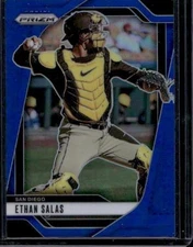 2025 Panini Prizm #299 Ethan Salas Blue Prizms #/199