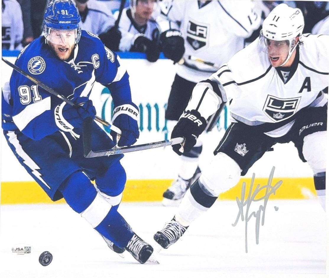 ANZE KOPITAR Authentic Hand Signed "LOS ANGELES KINGS" 11x14 Photo (JSA COA) 