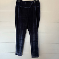 Wonderly Studio Women’s XL Navy Ribbed Pull on Pants Ankle Velvet