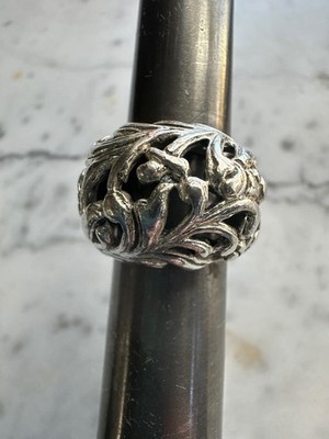 Barse Sterling Silver Swirl Ring, Size 6.5