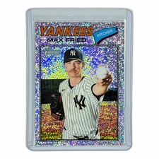 Max Fried Chrome Silver Sparkle Refractors 2026 Topps Heritage #130