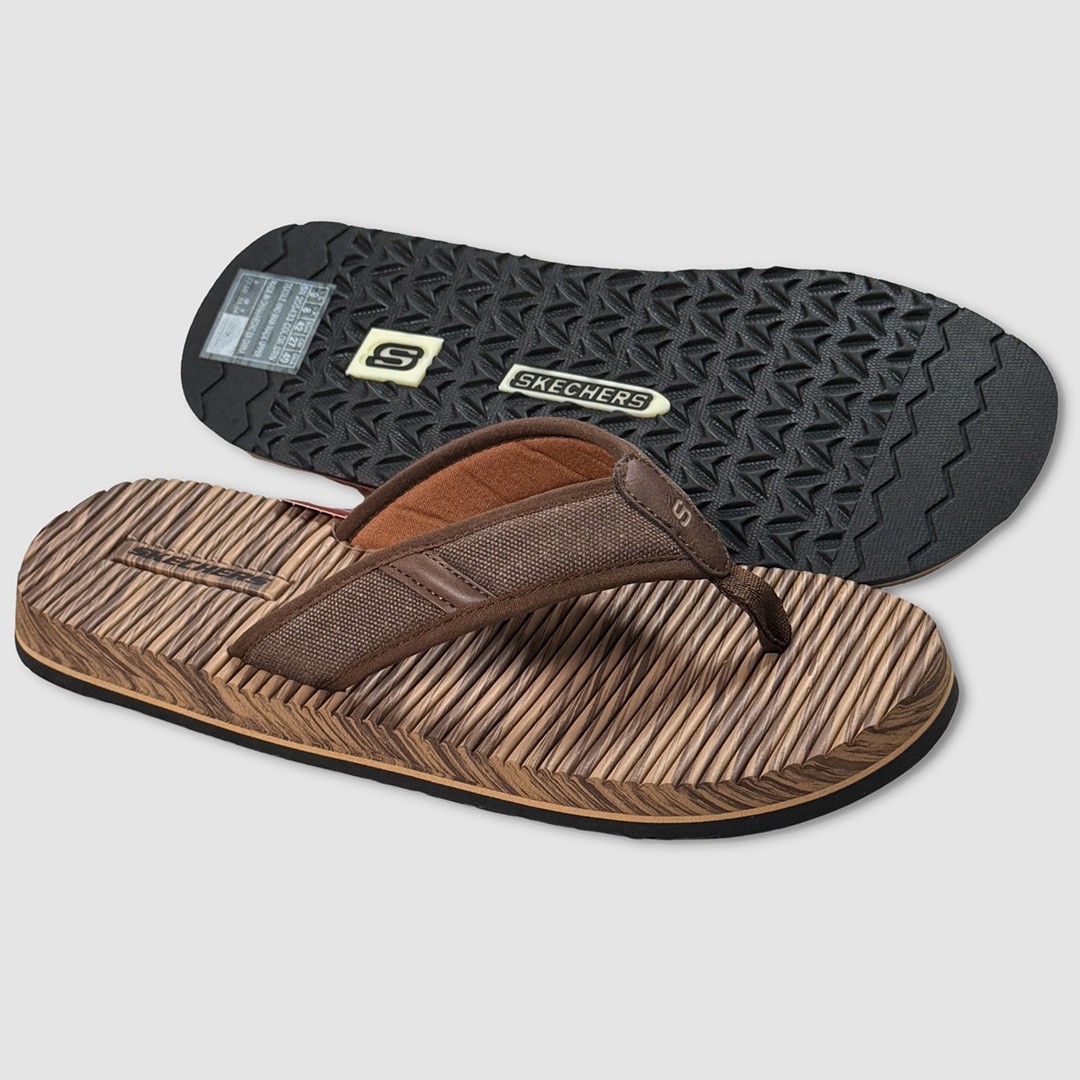 Skechers Tantric-Rafe Sandals Flip-Flops - NWT Mens Size 9 Brown - 48318-OF 6390₽