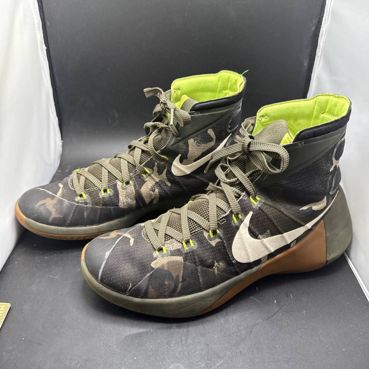 Nike Hyperdunk 2015 Premium Camo Cargo Khaki Shoes 749567-313 Men\'s Size 8.5 Nike Hyperdunk 2015 Camo Shoes 749567-313 Mens Sz 7.5 Khaki  main image 4