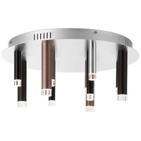 Brilliant Lampe Cembalo Led Deckenleuchte Rund 12Flg Braun/Kaffee | 12X 4W Led I
