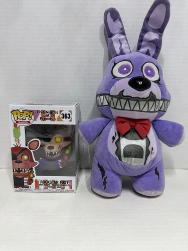 New Funko Pop Rockstar Foxy #363 & Used Nightmare Bonnie Funko Plush