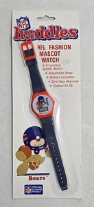 Vintage: 1983: NFL Huddles Fashion Mascot Watch: Chicago Bears: New Old Stock
